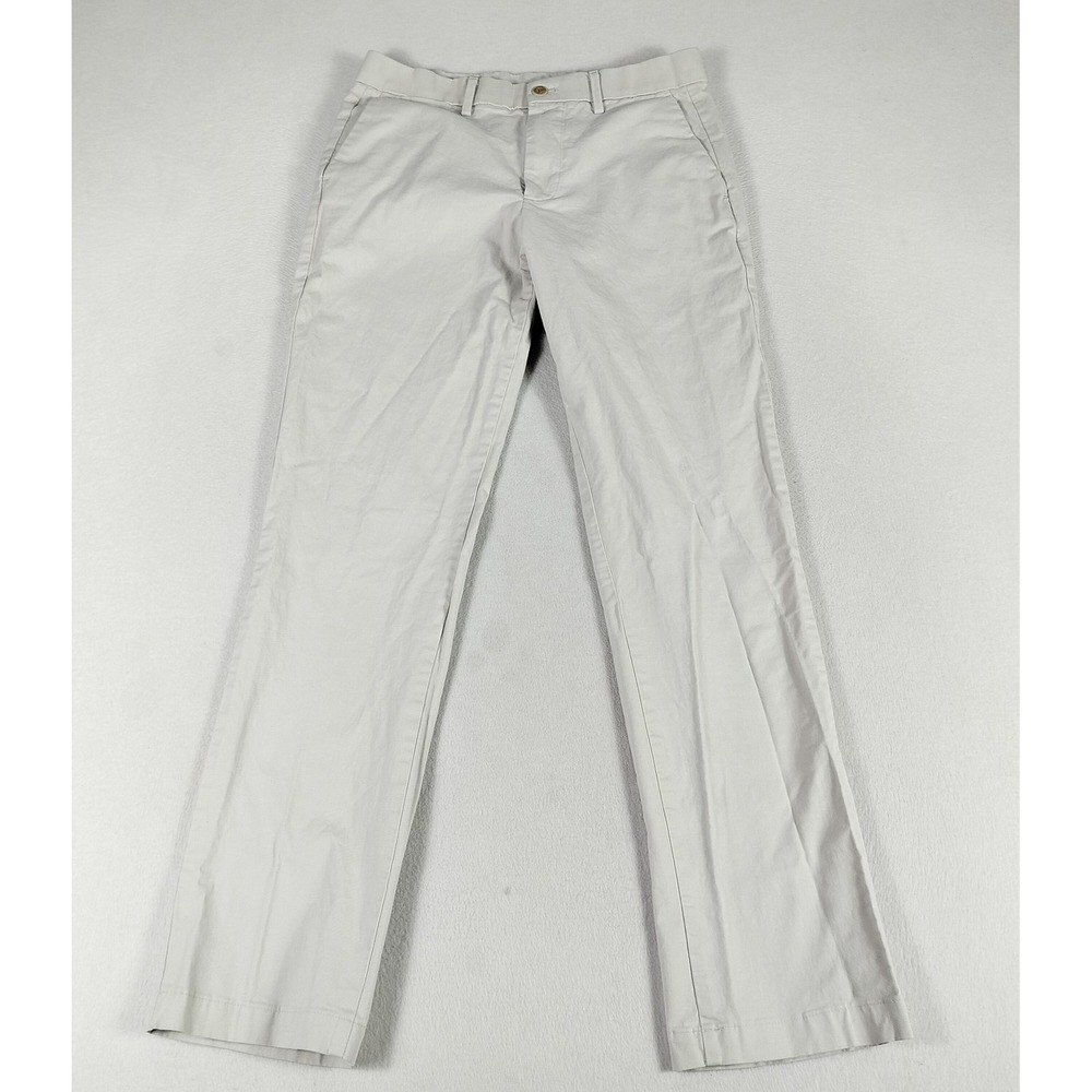 GAP Pants Mens 30x32 Beige Straight Leg Casual Chino Classic Flat Front